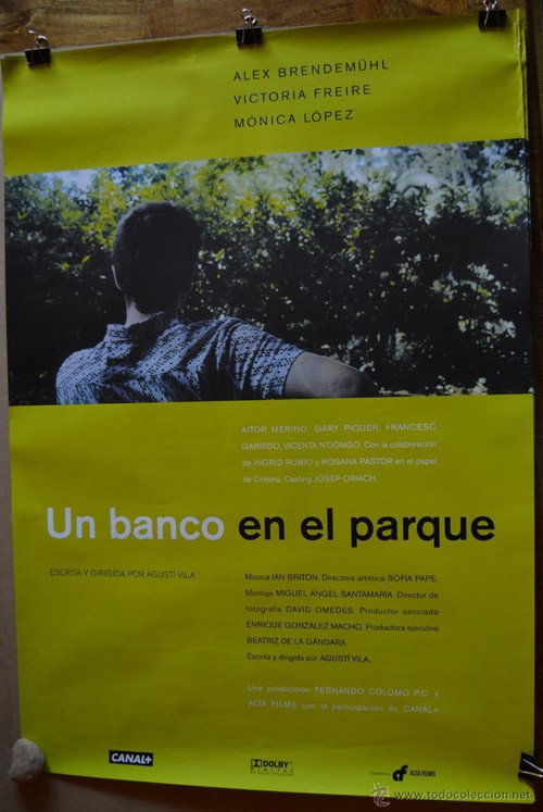 Un banco en el parque Poster