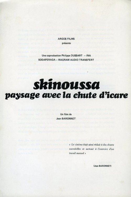 Skinoussa, paysage avec la chute d'Icare Poster