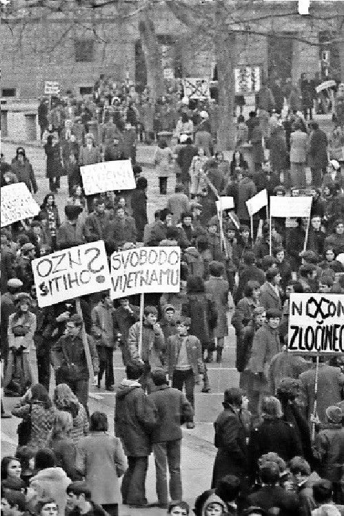 Student Demonstrations on 6 June 1968 in Ljubljana Poster