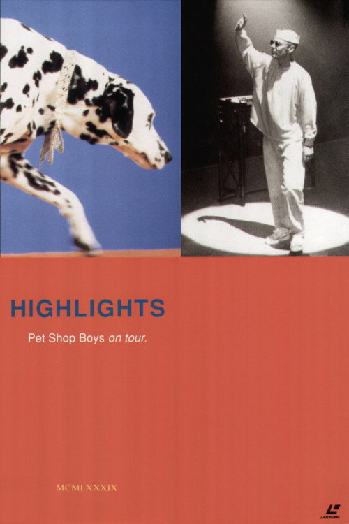 Pet Shop Boys - Highlights On Tour Poster