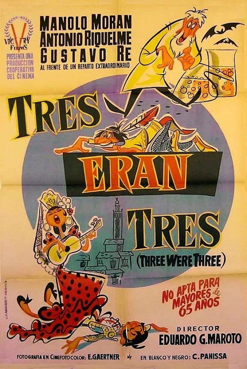 Tres eran tres Poster
