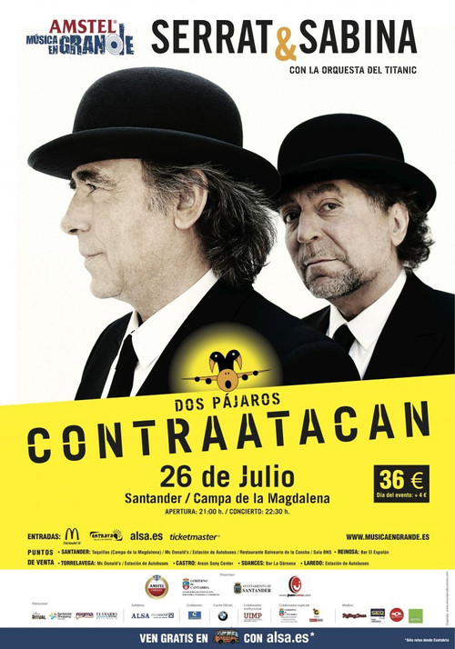 Serrat & Sabina: dos pájaros contraatacan Poster