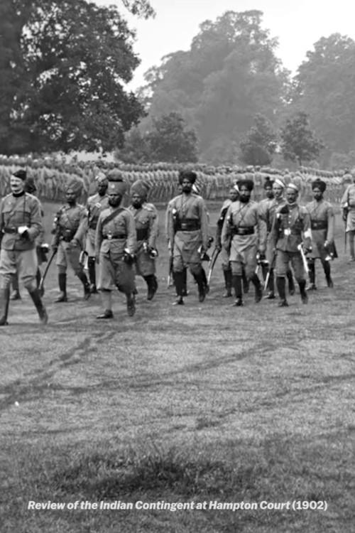 Review of the Indian Contingent at Hampton Court Poster