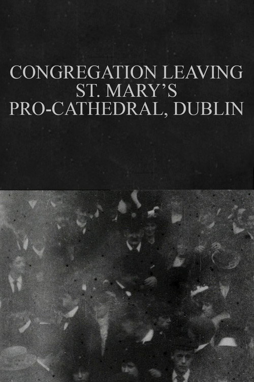 Congregation Leaving St. Mary's Pro-Cathedral, Dublin Poster
