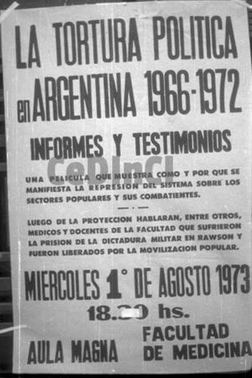 Informes y testimonios. La tortura política en Argentina 1966-1972 Poster