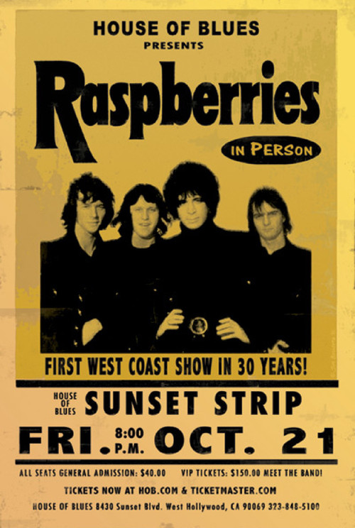 Raspberries: Live on Sunset Strip Poster
