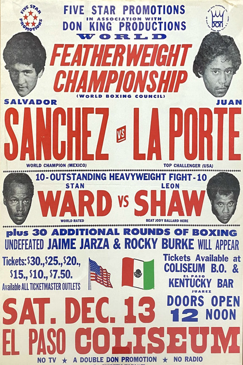 Salvador Sanchez vs. Juan Laporte Poster