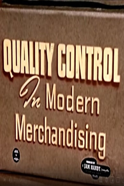 Quality Control In Modern Merchandising Poster