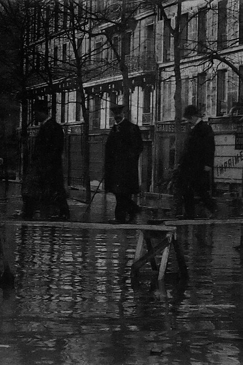 Paris unter Hochwasser Poster