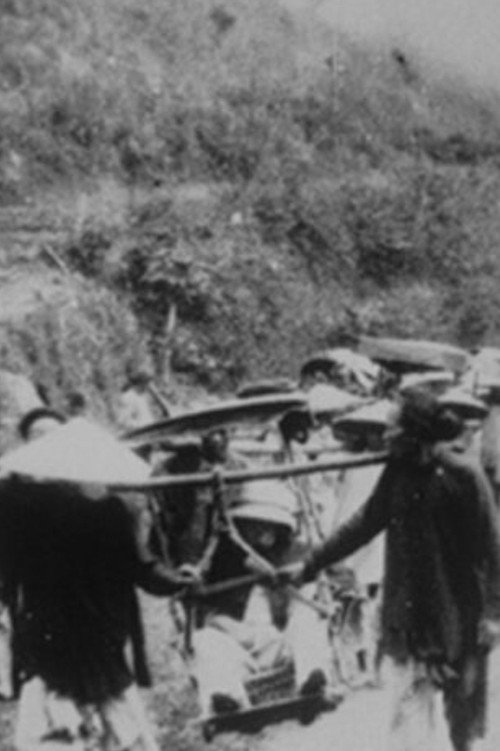 Passage en chaises à porteur au col des Nuages (Annam) Poster