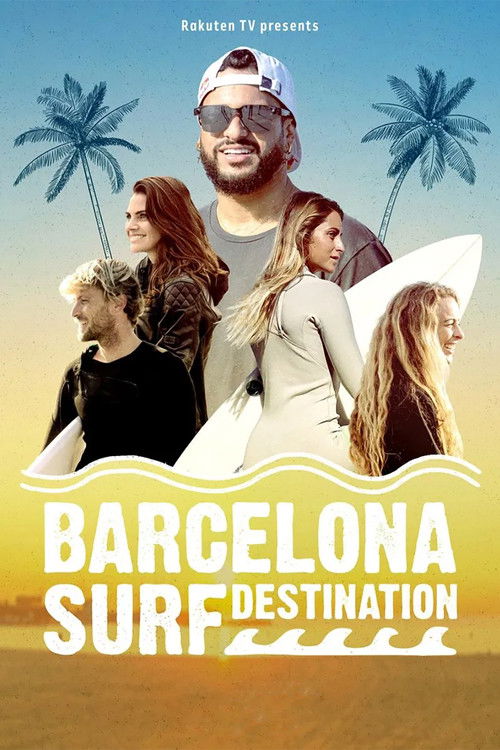 Barcelona Surf Destination Poster