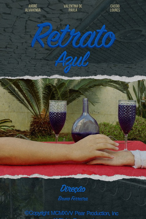 Retrato Azul Poster