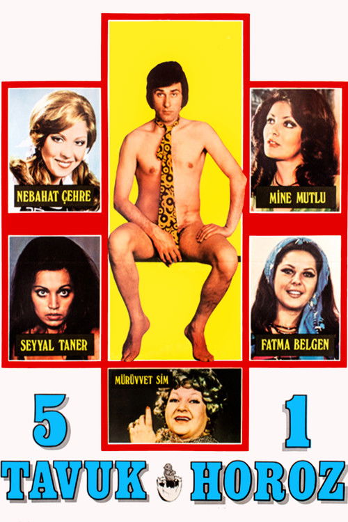 Five Chickens, One Cock Poster