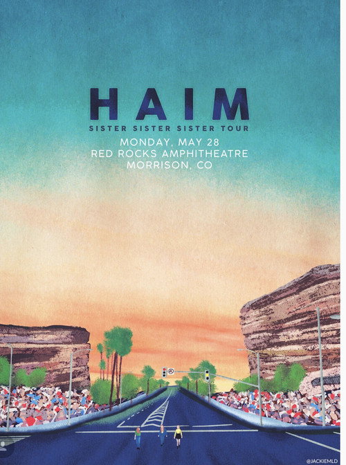 HAIM: Red Rocks Amphitheatre Poster