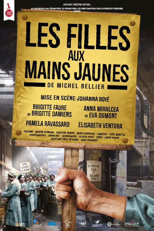 Les Filles Aux Mains Jaunes Poster