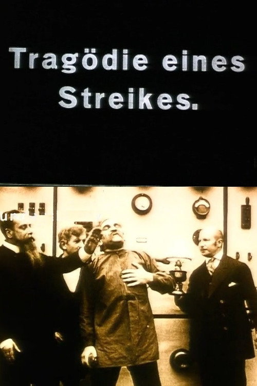 Tragödie eines Streiks Poster