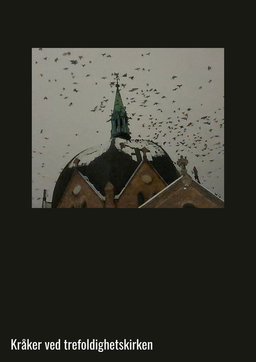 Crows at Trinity Church Poster