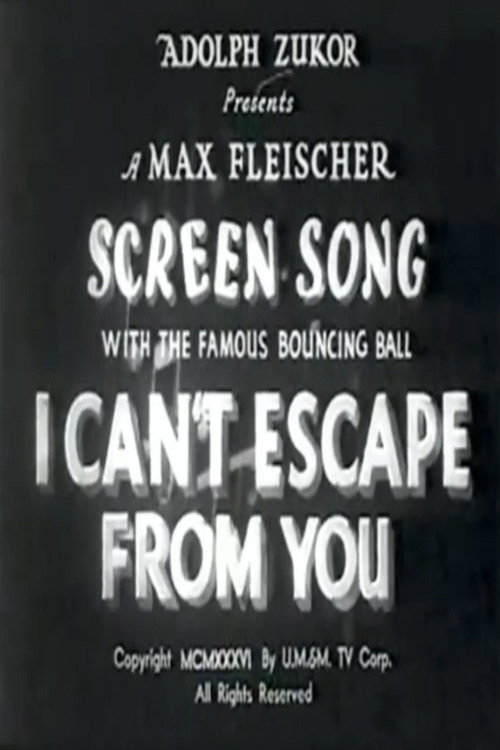 I Can't Escape from You Poster
