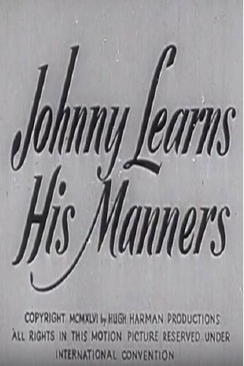 Johnny Learns His Manners Poster