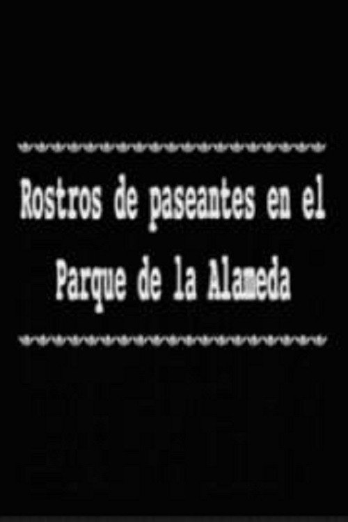 Rostros de paseantes en el Parque de la Alameda Poster