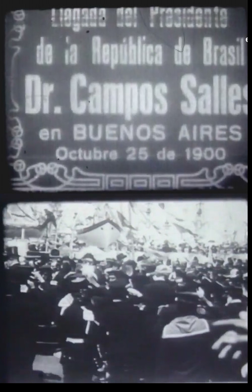 Llegada del Presidente de la República de Brasil Dr. Campos Salles en Buenos Aires Poster