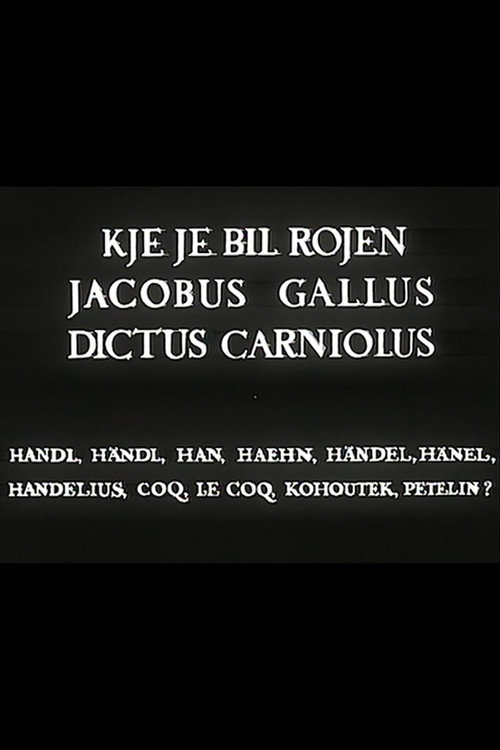 Where Was Jacobus Gallus Born Poster