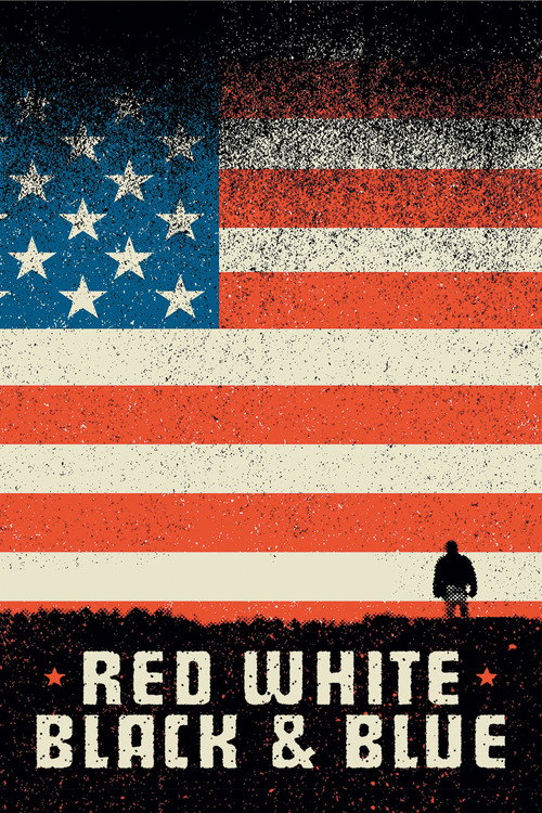 Red White Black & Blue Poster
