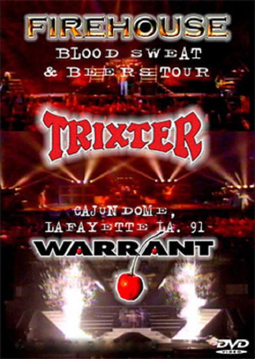 Warrant, Trixster & Firehouse Live in Lafayette 1991 Poster