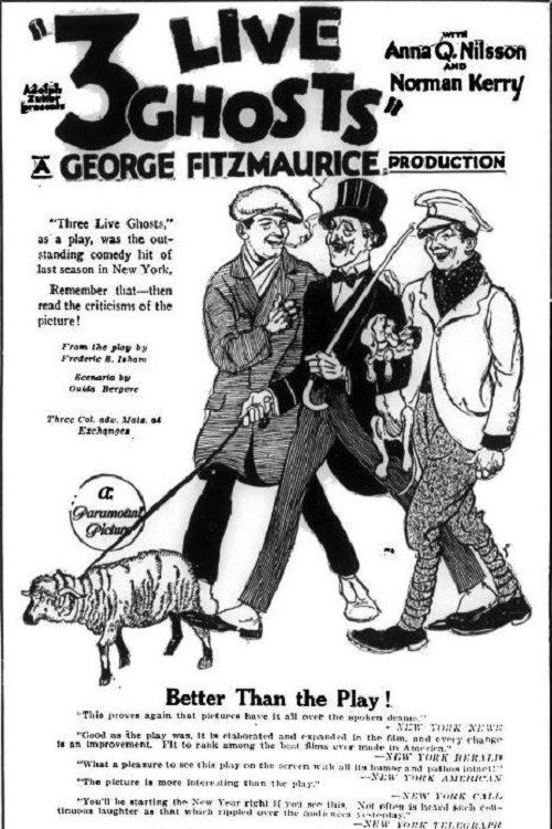 Three Live Ghosts Poster