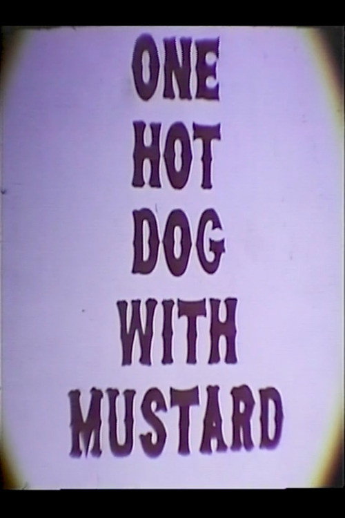 One Hot Dog with Mustard Poster