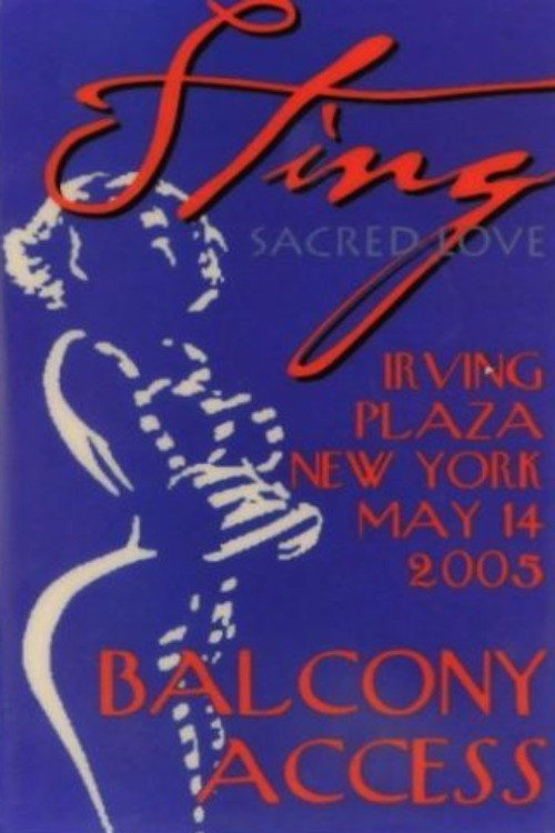 Sting Live At Irving Plaza Poster