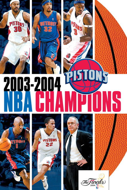 2003-2004 NBA Champions - Detroit Pistons Poster