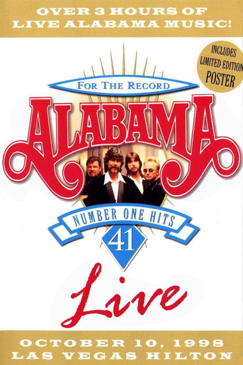 Alabama: 41 Number One Hits Live Poster