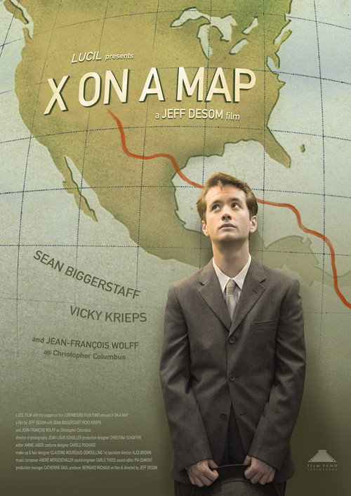 X on a Map Poster