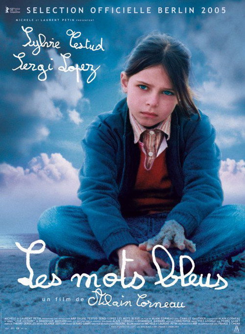 Words in Blue Poster