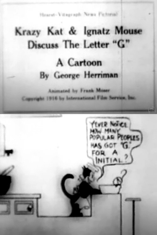 Krazy and Ignatz Discuss the Letter 'G' Poster