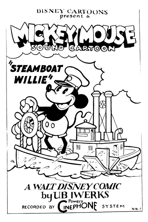 Steamboat Willie Poster