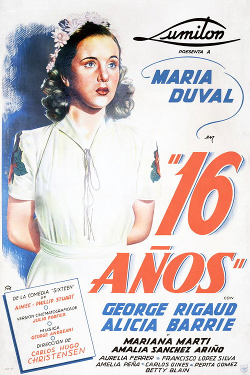 Dieciséis años Poster