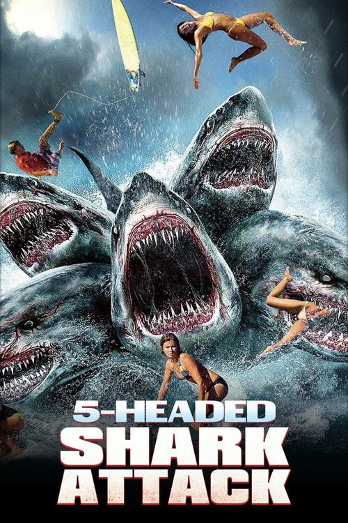 5-Headed Shark Attack Poster