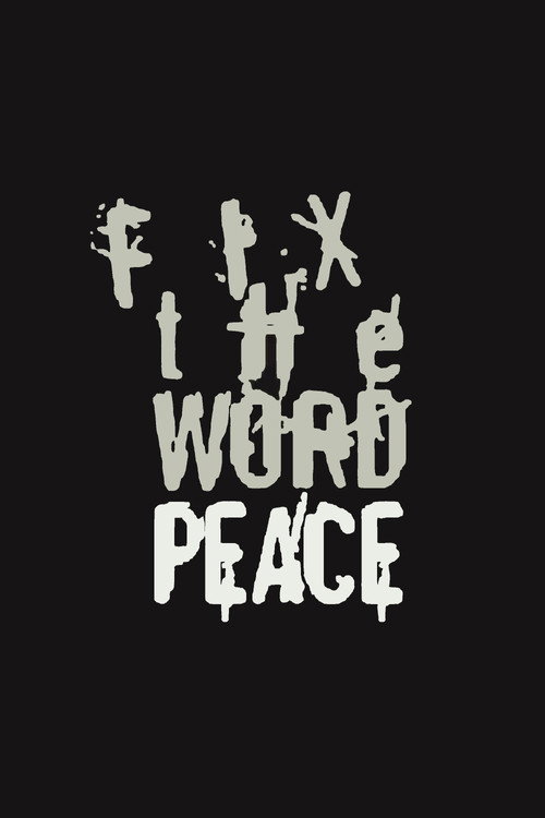 Fix the Word Peace Poster