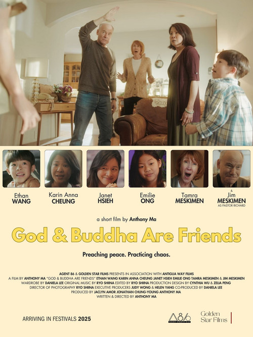 God & Buddha Are Friends Poster