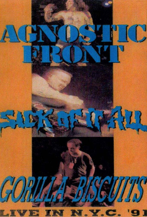 Live in New York: Agnostic Front, Sick of It All, Gorilla Biscuits Poster