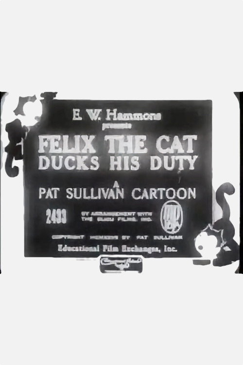 Felix the Cat Ducks His Duty Poster