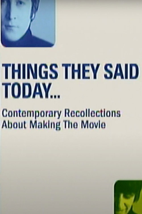 Things They Said Today Poster