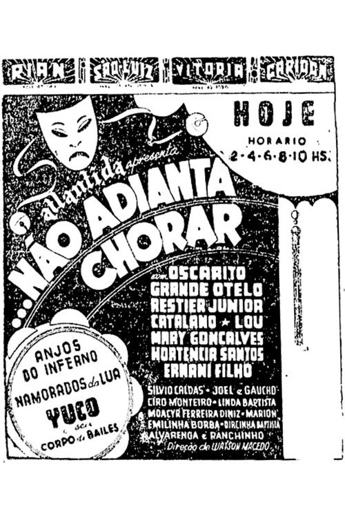 Não Adianta Chorar Poster