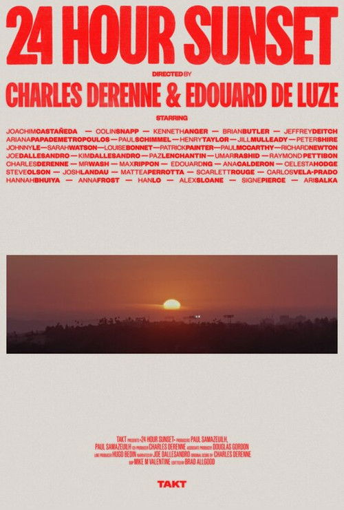 24 Hour Sunset Poster