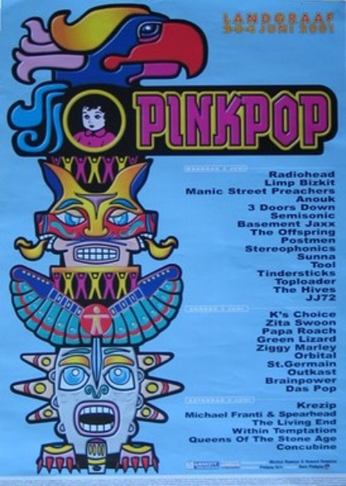 Radiohead: Pinkpop 2001 Poster