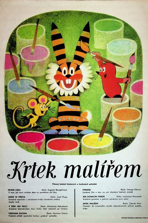 The Little Mole as a Painter Poster