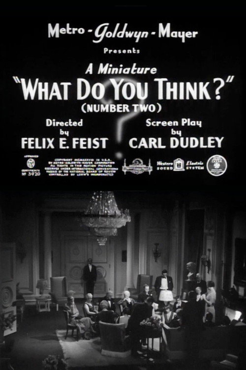 What Do You Think? (Number Two) Poster