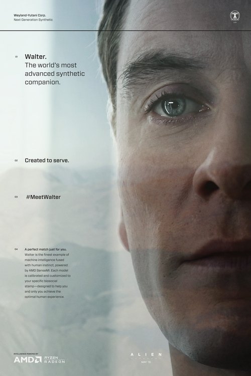Alien: Covenant - Meet Walter Poster